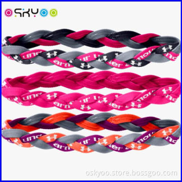 Stretch Headbands for Girls Plaited Stretch Headwear Sports Braided Hairband